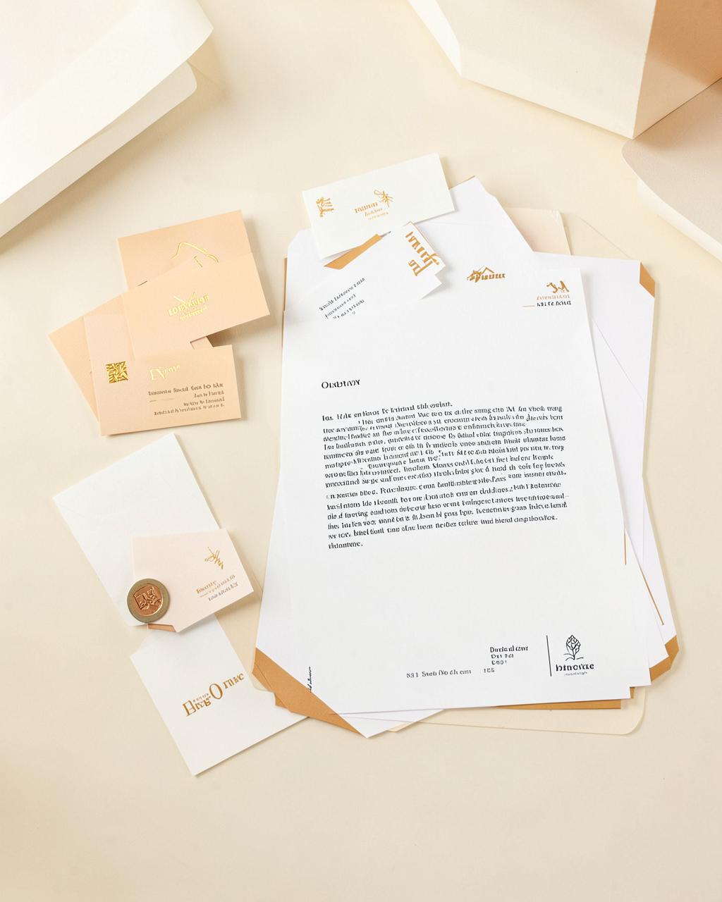 Business cards and letterheads designed by Pancake Visuals